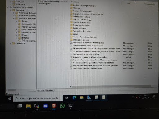GPO Désactivation CMD
